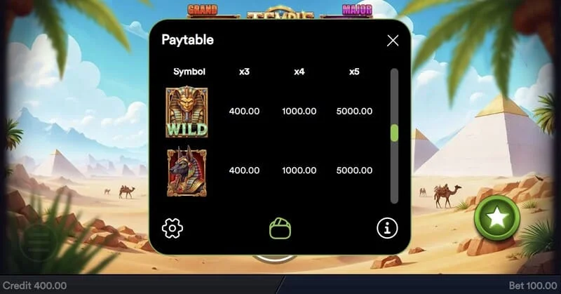 Temple of Treasures - začetek kroga Hold & Win s simboli Cash Collector